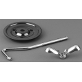 1965-67 LATE SPARE TIRE MOUNTING KIT 